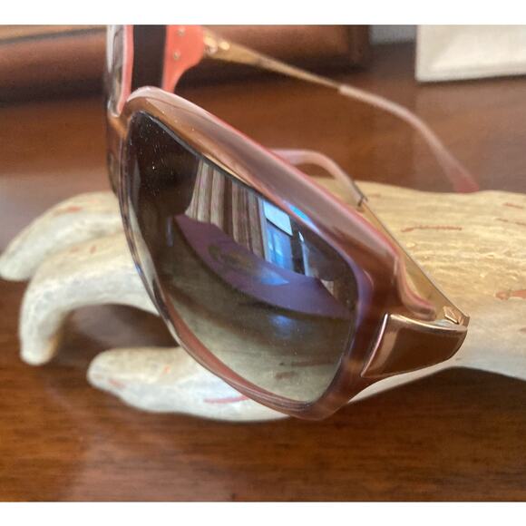 Oliver Peoples Pink & Tortoise Wrap-around Sunglasses +Case Dulain 61-17-114 - Picture 3 of 8